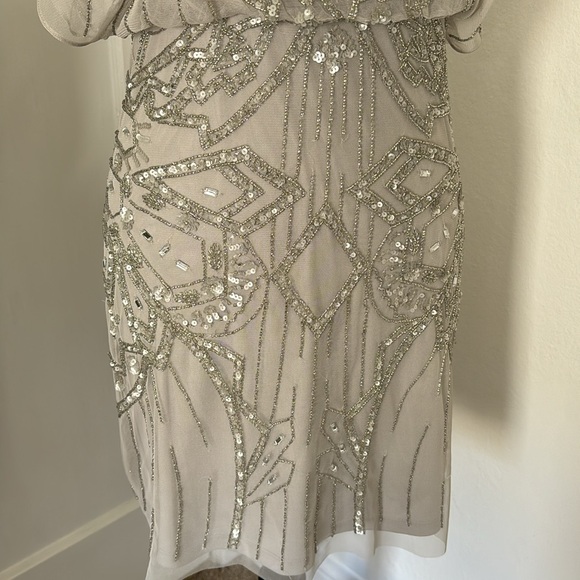 Aidan Mattox - Sequined Blouson Short Dress, size 2 - Picture 3 of 9